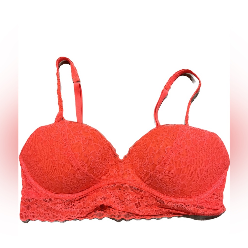 Victoria’s Secret PINK Semi Sheer Longline Lace Bralette